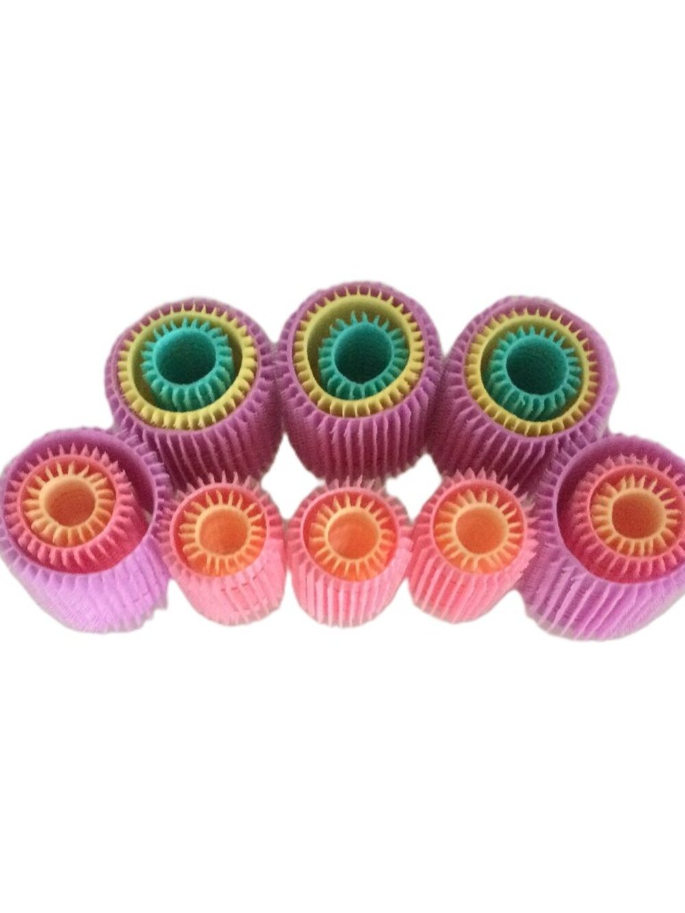 Vintage Sally Beauty Multi Size Velcro Hair Roller Set 21 Pc with Original Case - Picture 5 of 6